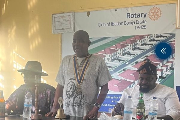 Anya Chukwu Takes Helm as 12th President of Rotary Club of Ibadan Bodija Estate