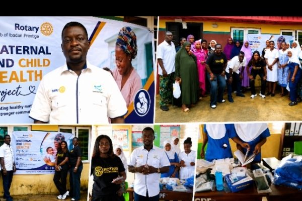 Rotary Club of Ibadan Prestige Donates Birthing Kits, Medical Supplies to Ago-Tapa Primary Health Centre
