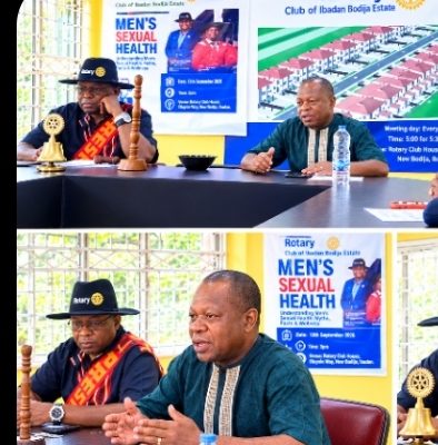 Rotary Club of Ibadan Bodija Estate Holds Lecture on Men’s Sexual Health